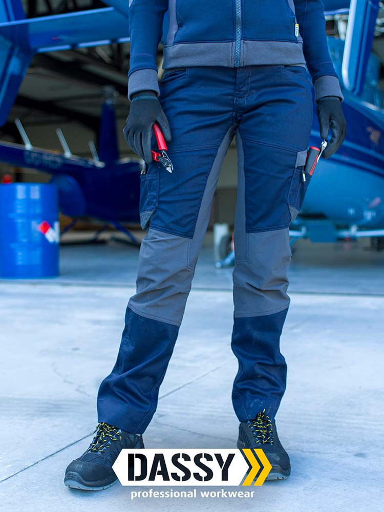 Damen Arbeitshosen in Blau von Dassy | Como Fashion