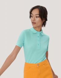 Polo Shirt Damen Mint-Grün