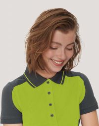 Womens Performance Polo Contrast