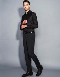 Klassische Anzughose in Schwarz
